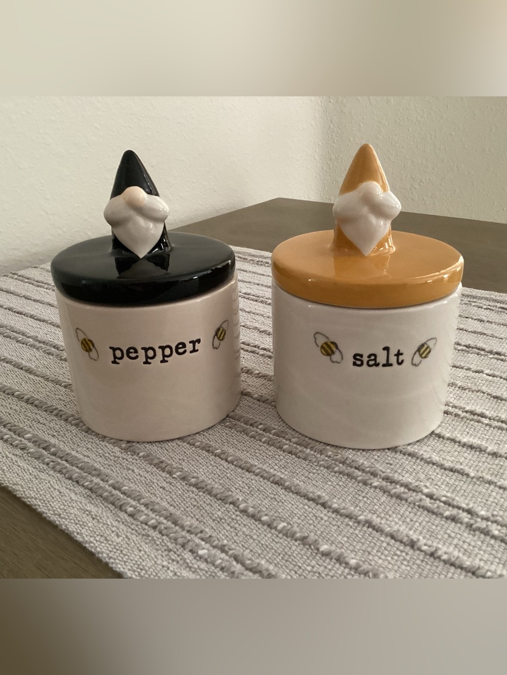 Heartland Hive Gnome Salt & Pepper Cellars- IEC